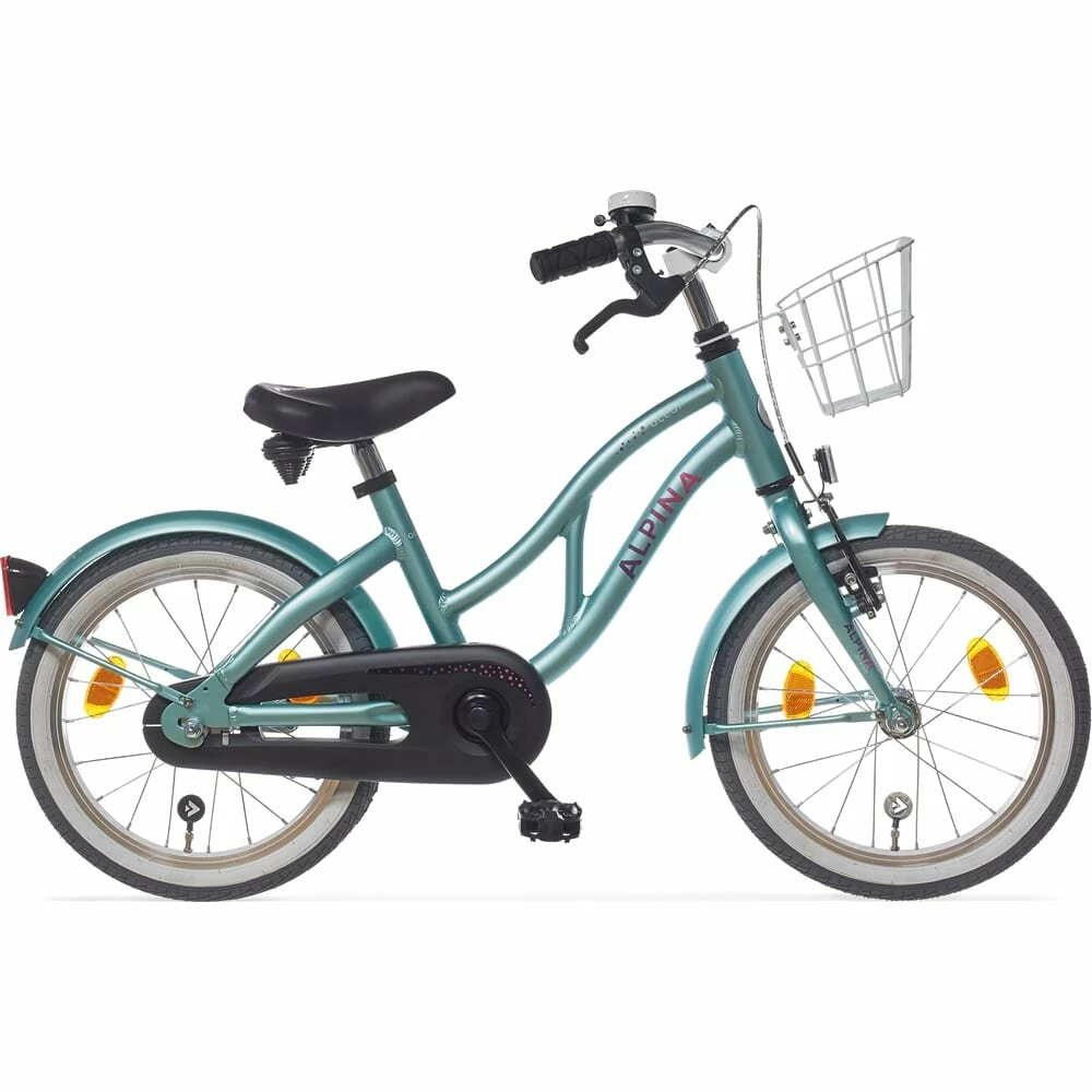 18 Tommer Alpina Ocean Pigecykel Mat Grøn Alu Stel 3 18 Tommer Alpina Ocean Pigecykel Mat Grøn Alu Stel