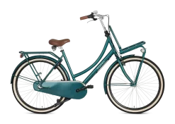 28 Tommer Damecykel Popal Daily Basic 3 Gear, Skovgrøn