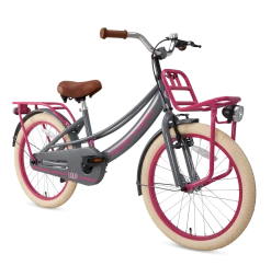 Supersuper 20 Tommer Pigecykel Lola Super Super Grå Pink