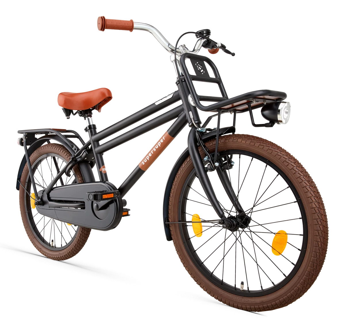 Supersuper 20 Tommer Drengecykel Cooper Bamboo Sort 3 Supersuper 20 Tommer Drengecykel Cooper Bamboo Sort