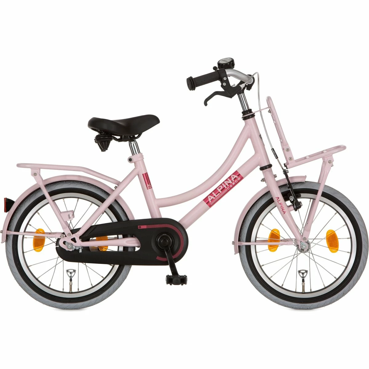 Alpina Cargo Pigecykel 16 Tommer Alu Ramme Pearl Pink Mat 3 Alpina Cargo Pigecykel 16 Tommer Alu Ramme Pearl Pink Mat