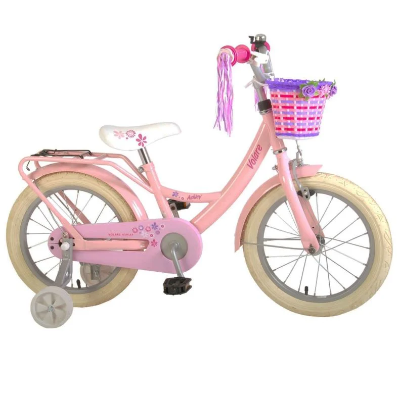 Volare Ashley 16 Tommer Pigecykel, Lyserød Med Kurv 3 Volare Ashley 16 Tommer Pigecykel, Lyserød Med Kurv