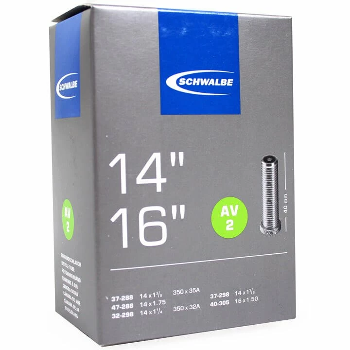 Schwalbe Bnb Av2 14 X 1 1/4 - 16 X 1,50 AV 40mm 3 Schwalbe Bnb Av2 14 X 1 1/4 - 16 X 1,50 AV 40mm
