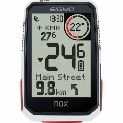 Sigma Rox 4.0 GPS White HR + Sensors Top Mount Set -Cykler til børn butik FCS01065xOriginal.w1200