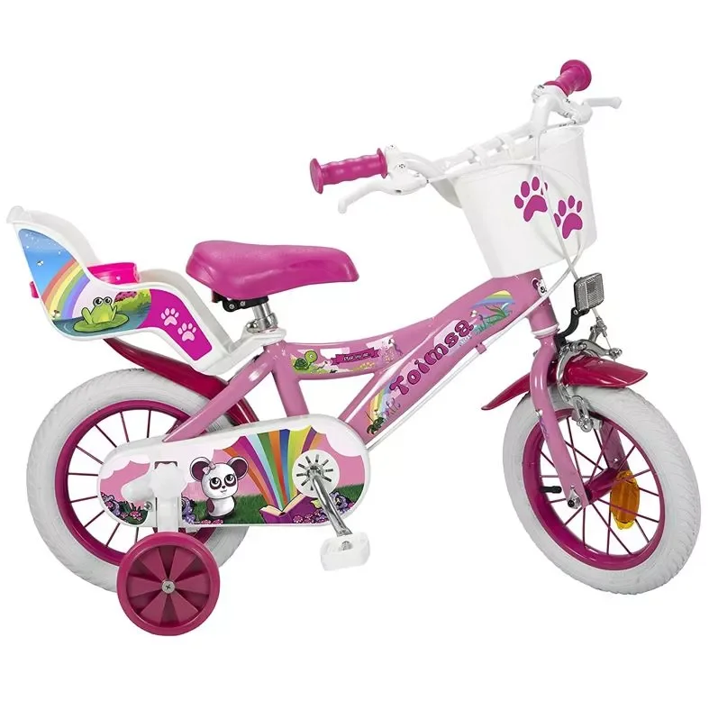 Toimsa Fantasy 12 Tommer Pigecykel Pink/hvid 3 Toimsa Fantasy 12 Tommer Pigecykel Pink/hvid
