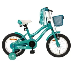 Amigo Flower 14 Tommer 22 Cm Pigecykel, Turkis