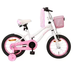 Amigo Flower 14 Tommer Pigecykel Hvid