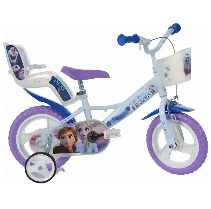 Dino Frozen II 12 Tommer 20 Cm Pigecykel Hvid/lilla 3 Dino Frozen II 12 Tommer 20 Cm Pigecykel Hvid/lilla