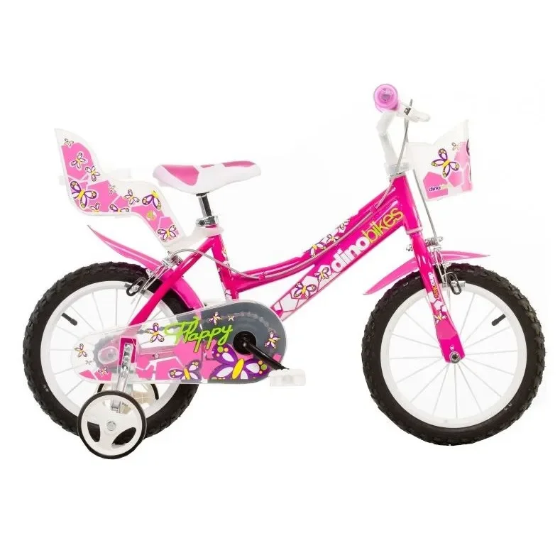 Dino Happy 14 Tommer Pigecykel Pink 3 Dino Happy 14 Tommer Pigecykel Pink