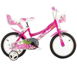 Dino Happy 16 Tommer 27 Cm Pigecykel, Lyserød