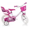 Dino Hello Kitty 12 Tommer Pigecykel Med Kurv, Dukkestol