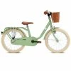 Puky Pigecykel 18 Tommer Retro Pistacie Grøn Med Kurv -Cykler til børn butik Puki 18 groen 1.w1200