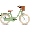 Puky Pigecykel 16 Tommer Retro Grøn Med Kurv -Cykler til børn butik Puky 16 groen 1.w1200