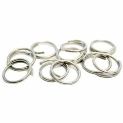 Qibbel -sikkerhedsringe Rustfrit Stålpose (10 Stykker)