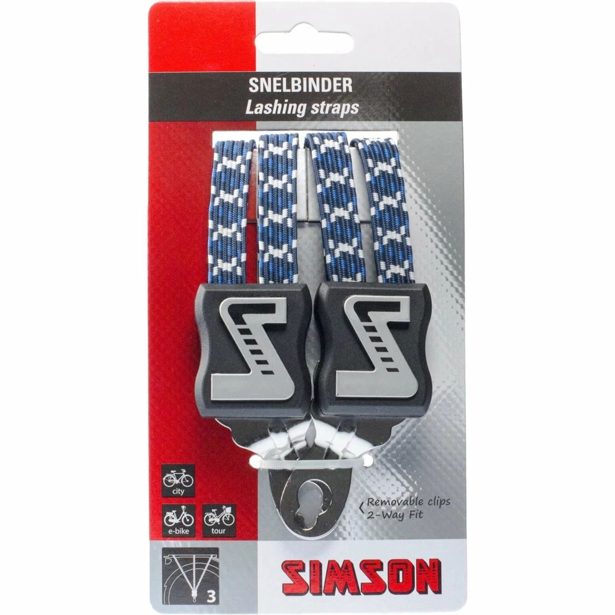 Simson Elastik Stropper Lang Wt/bl 3 Simson Elastik Stropper Lang Wt/bl