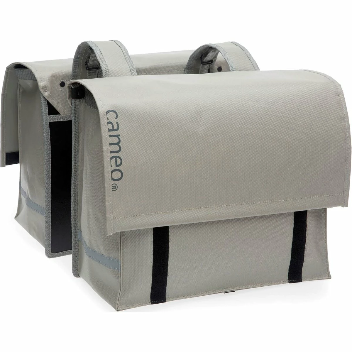 Cameo Cykeltaske Dobbelt Bisonyl Grå 46L 3 Cameo Cykeltaske Dobbelt Bisonyl Grå 46L