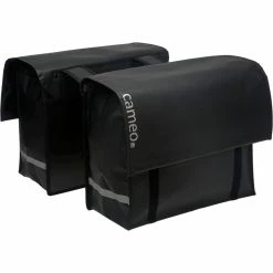 Cameo Cykeltaske Dobbelt Bisonyl Sort 46L
