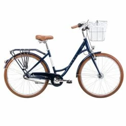 26 Tommer Pigecykel Romet Pop Art Classic 3 Gear, Marineblå Uden Kurv
