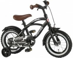Volare Sort Cruiser 14 Tommer 25 Cm Drengecykel, Der Fodbremse Mat Sort